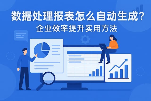 数据处理报表怎么自动生成？企业效率提升实用方法