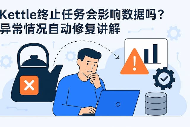 kettle终止任务会影响数据吗？异常情况自动修复讲解