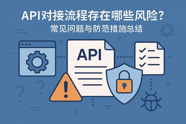API对接流程存在哪些风险？常见问题与防范措施总结