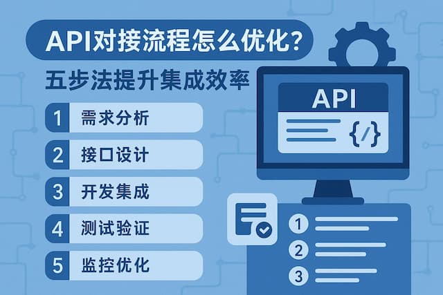 API对接流程怎么优化？五步法提升集成效率