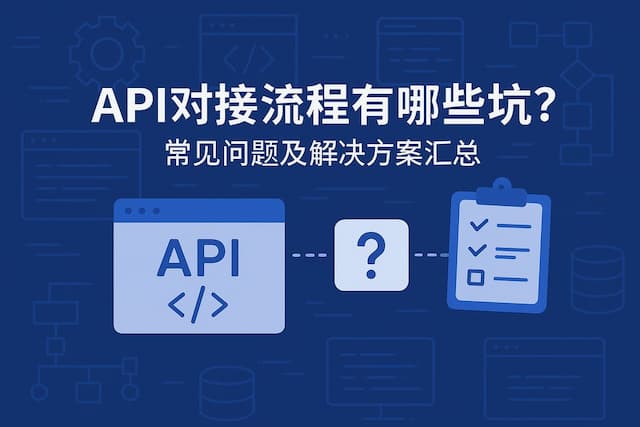 API对接流程有哪些坑？常见问题及解决方案汇总