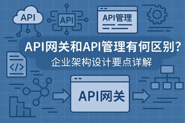API网关和API管理有何区别？企业架构设计要点详解