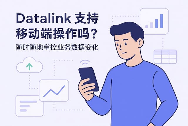datalink支持移动端操作吗？随时随地掌控业务数据变化