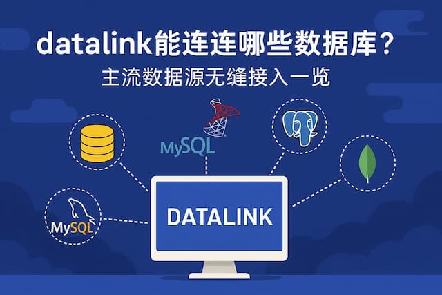 datalink能连接哪些数据库？主流数据源无缝接入一览