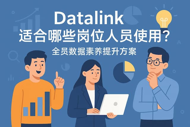 datalink适合哪些岗位人员使用？全员数据素养提升方案