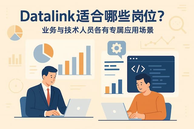 datalink适合哪些岗位？业务与技术人员各有专属应用场景。