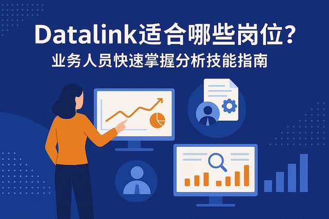 datalink适合哪些岗位？业务人员快速掌握分析技能指南